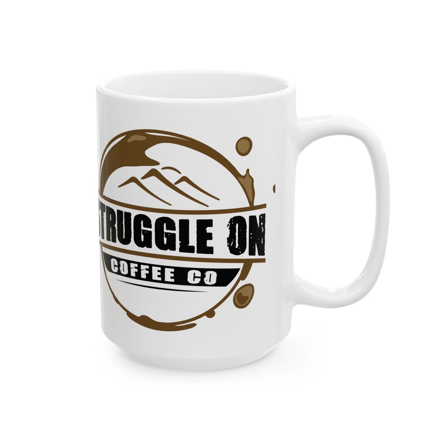 Struggle Coffee Co. Ceramic Mug - 15oz Coffee Cups - Struggle On Coffee Co.