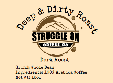 Deep & Dirty Roast - Struggle On Coffee Co.