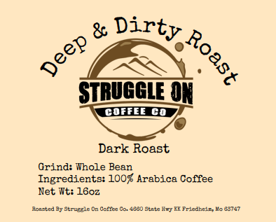 Deep & Dirty Roast - Struggle On Coffee Co.