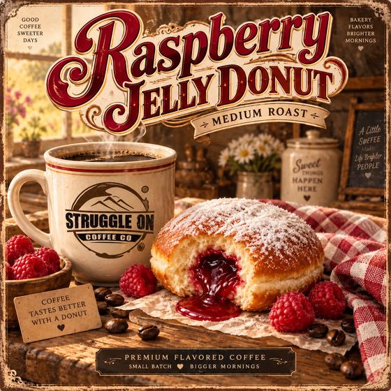 Raspberry Jelly Donut